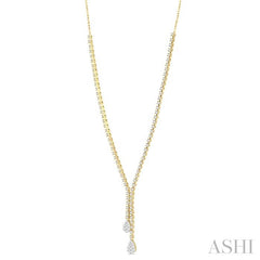 ASHI Pear Shape Lovebright Diamond Fashion Y Necklace 99572PPFGNKYW-2.65