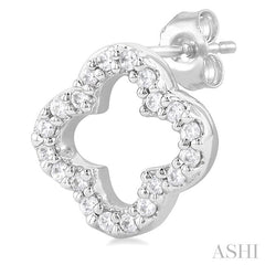 ASHI Clover Petite Diamond Fashion Earrings 995J8PPTSERWG