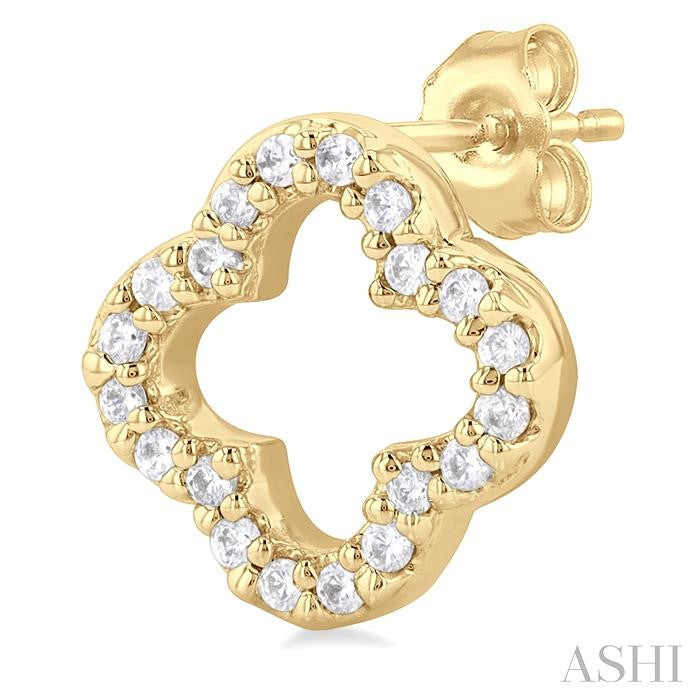 ASHI Clover Petite Diamond Fashion Earrings 995J8PPTSERYG
