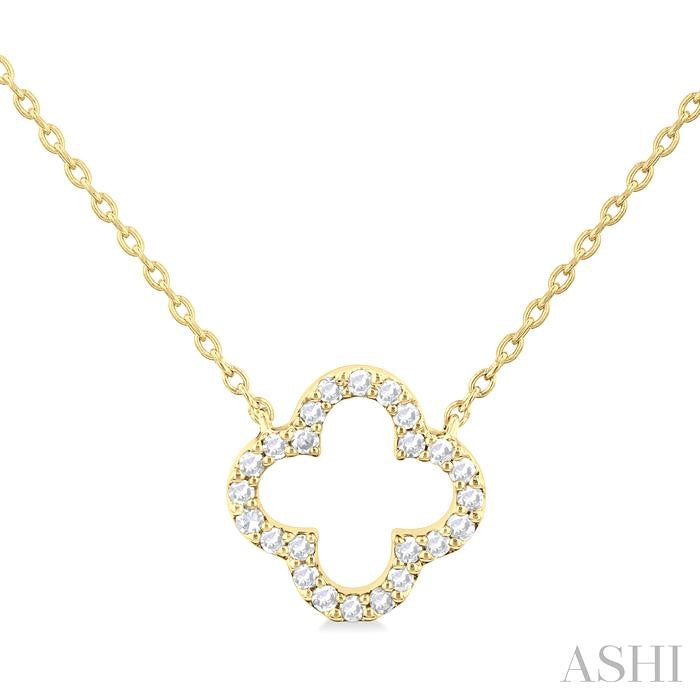 ASHI Clover Petite Diamond Fashion Pendant 995J8PPTSPDYG
