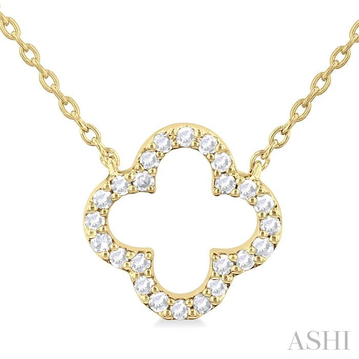 ASHI Clover Petite Diamond Fashion Pendant 995J8PPTSPDYG