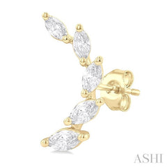 ASHI Marquise Shape Diamond Fashion Ear Climbers 995Z3PPFGERYG