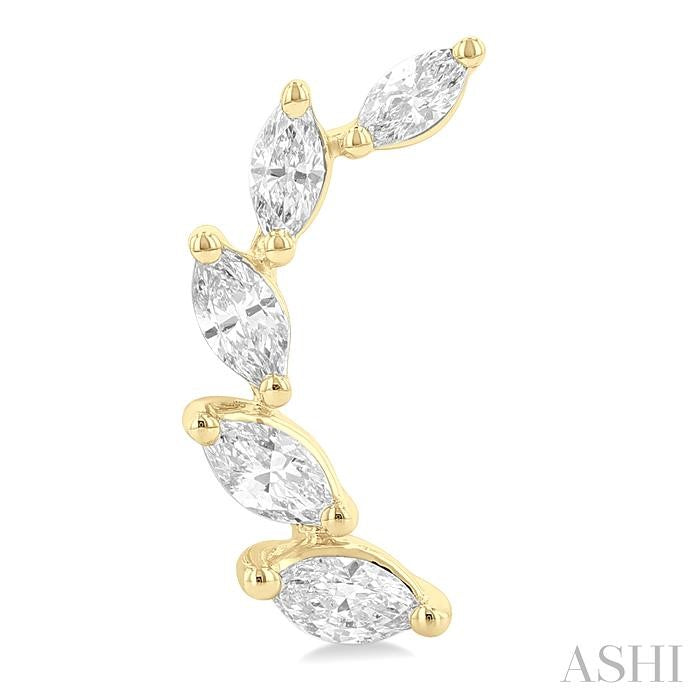 ASHI Marquise Shape Diamond Fashion Ear Climbers 995Z3PPFGERYG