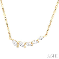 ASHI Marquise Shape Diamond Fashion Necklace 995ZUPPFGNKYG