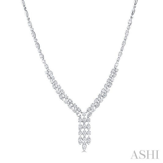 ASHI Diamond ""Y"" Necklace 996P3PPFGNKWG