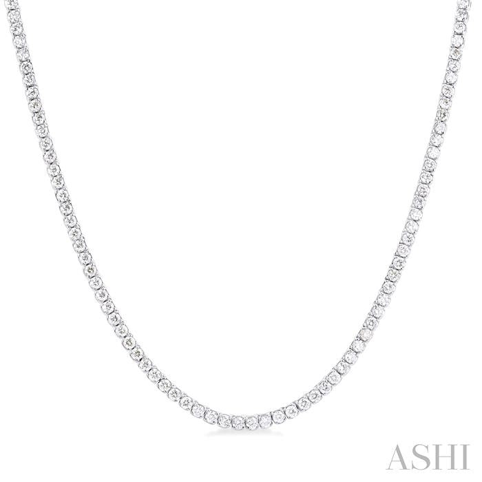 ASHI Paperclip Diamond Tennis Necklace 996Q2PPFGNKWG
