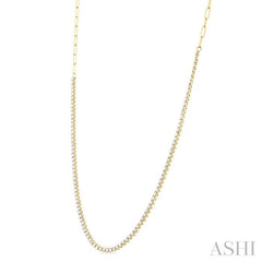 ASHI Paperclip Diamond Tennis Necklace 996Q2PPFGNKYG