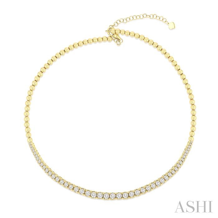 ASHI Diamond Choker Necklace 996X2PPFGNKYG