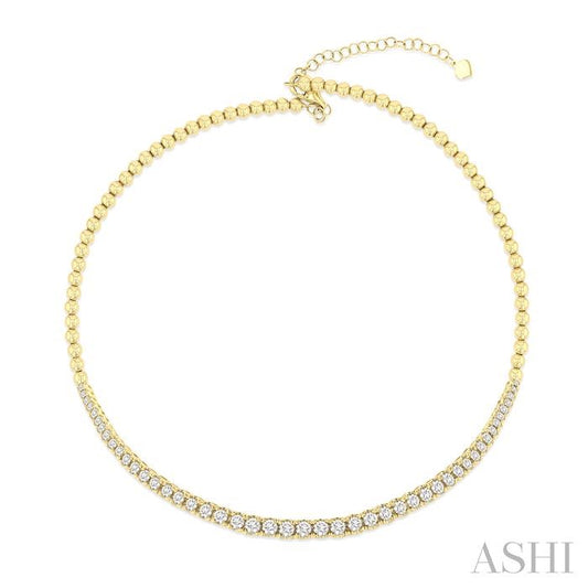 ASHI Diamond Choker Necklace 996X2PPFGNKYG