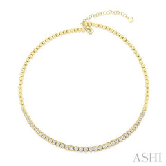 ASHI Diamond Choker Necklace 996X2PPFGNKYG