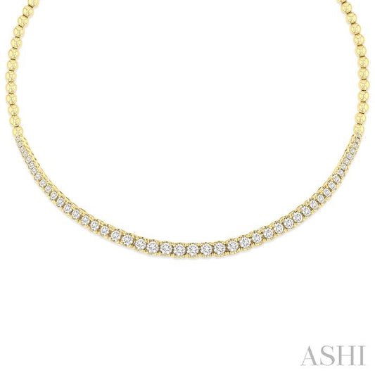 ASHI Diamond Choker Necklace 996X2PPFGNKYG