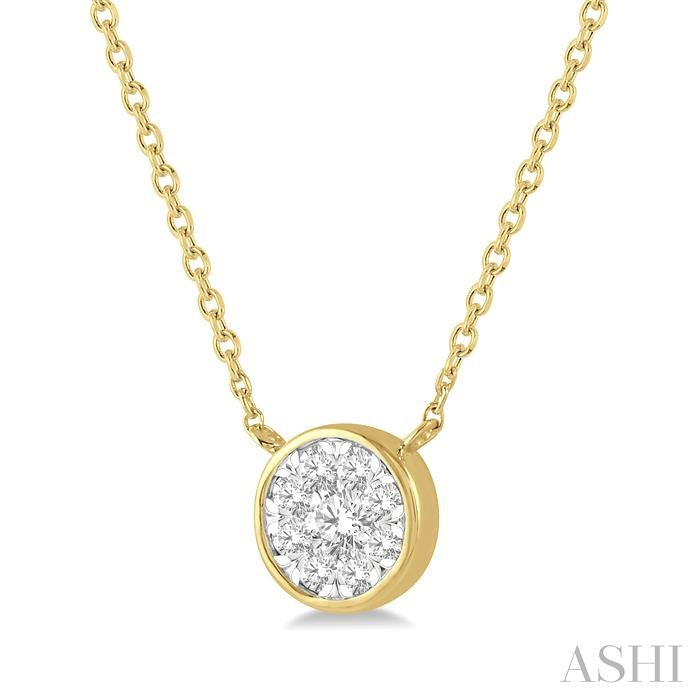 ASHI Round Shape Lovebright Essential Diamond Pendant 9977VPPFGNKYW