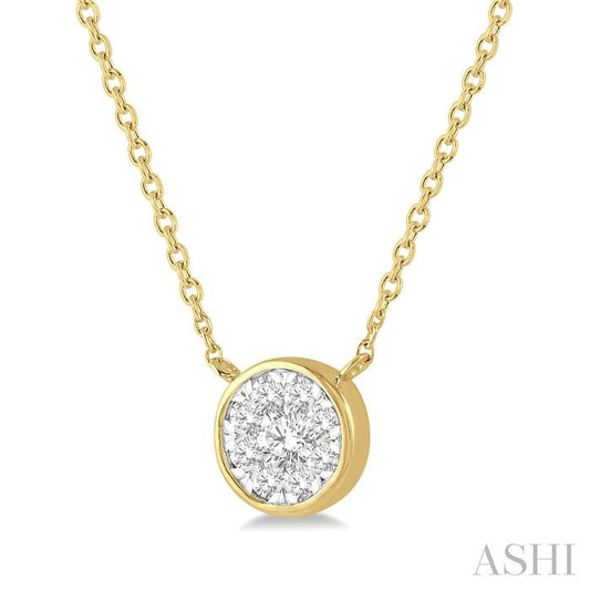 ASHI Round Shape Lovebright Essential Diamond Pendant 9977VPPFGNKYW