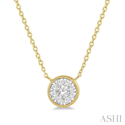ASHI Round Shape Lovebright Essential Diamond Pendant 9977VPPFGNKYW