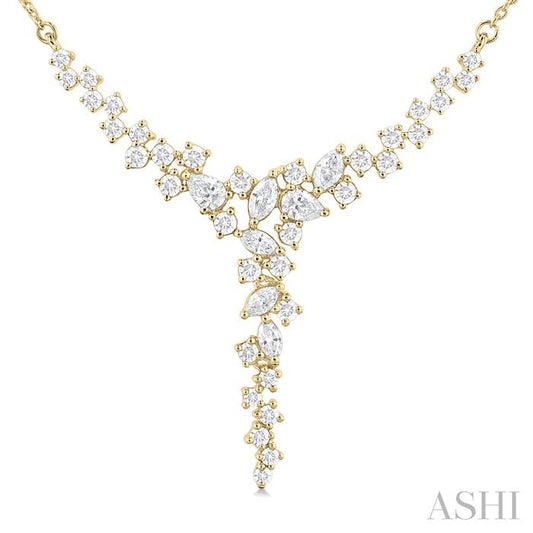 ASHI Mixed Shape Scatter Diamond Necklace 997U1PPFHNKYG