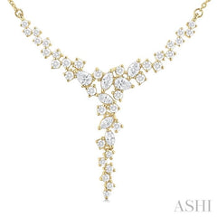 ASHI Mixed Shape Scatter Diamond Necklace 997U1PPFHNKYG