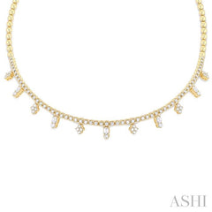 ASHI Diamond Choker Necklace 997X2PPFGNKYG