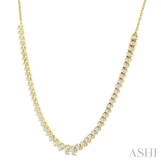 ASHI Halfway Riviera Diamond Necklace 997Z2PPFGNKYG-1.75