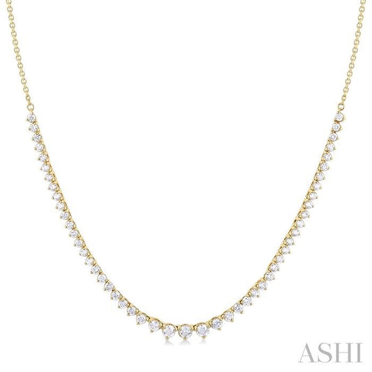 ASHI Halfway Riviera Diamond Necklace 997Z2PPFGNKYG-1.75