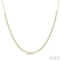 ASHI Halfway Diamond Tennis Necklace 998U1PPFGNKYG