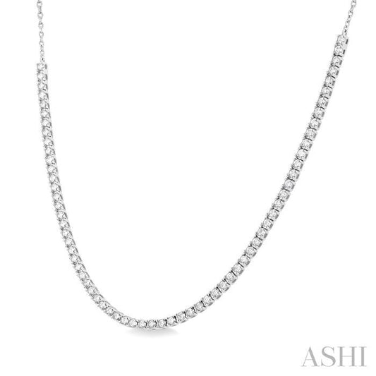ASHI Halfway Diamond Tennis Necklace 998U1PPTGNKWG