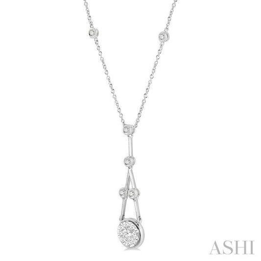 ASHI Round Shape Lovebright Diamond Necklace 9990HPPFGNKWG