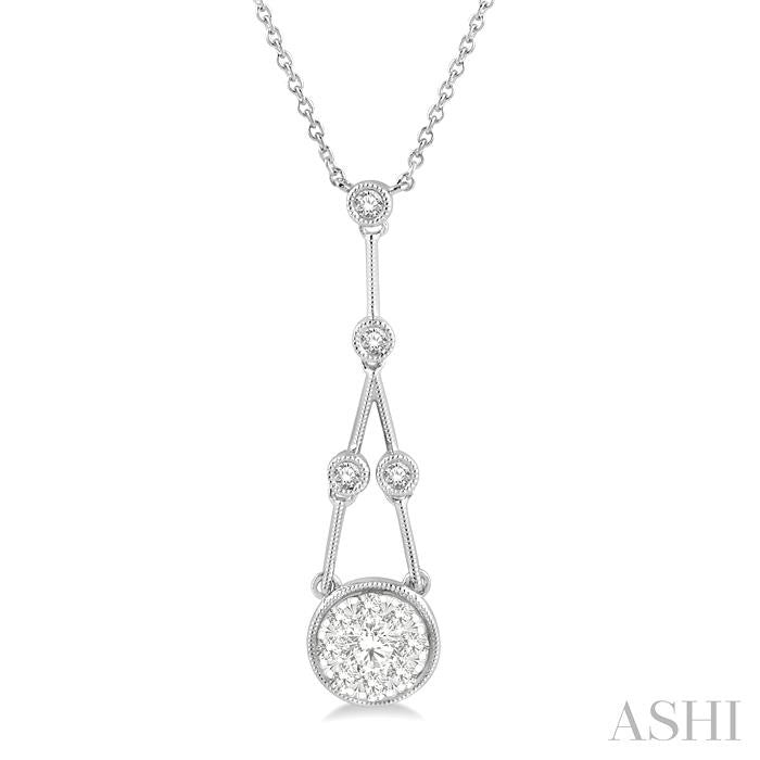 ASHI Round Shape Lovebright Diamond Necklace 9990HPPFGNKWG