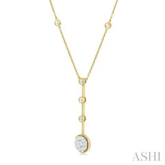 ASHI Round Shape Lovebright Diamond Necklace 9991HPPFGNKYW