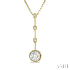 ASHI Round Shape Lovebright Diamond Necklace 9991HPPFGNKYW