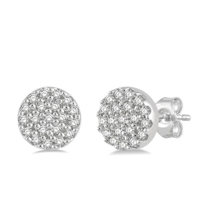 Parkplace Jewelers Disc Petite Diamond Fashion Earrings 646A8PPTSERWG