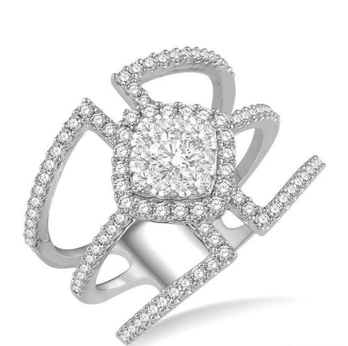 Parkplace Jewelers Cushion Shape Halo Lovebright Diamond Fashion Ring 372M1PPFVWG