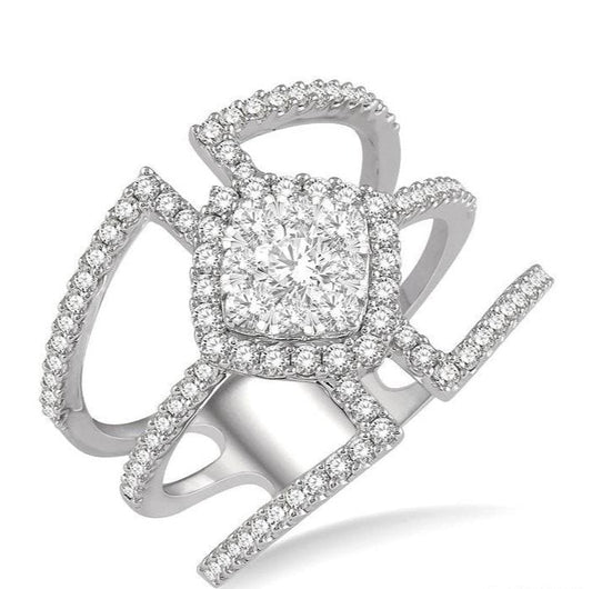 Parkplace Jewelers Cushion Shape Halo Lovebright Diamond Fashion Ring 372M1PPFVWG