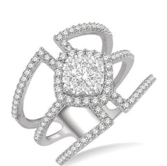 Parkplace Jewelers Cushion Shape Halo Lovebright Diamond Fashion Ring 372M1PPFVWG