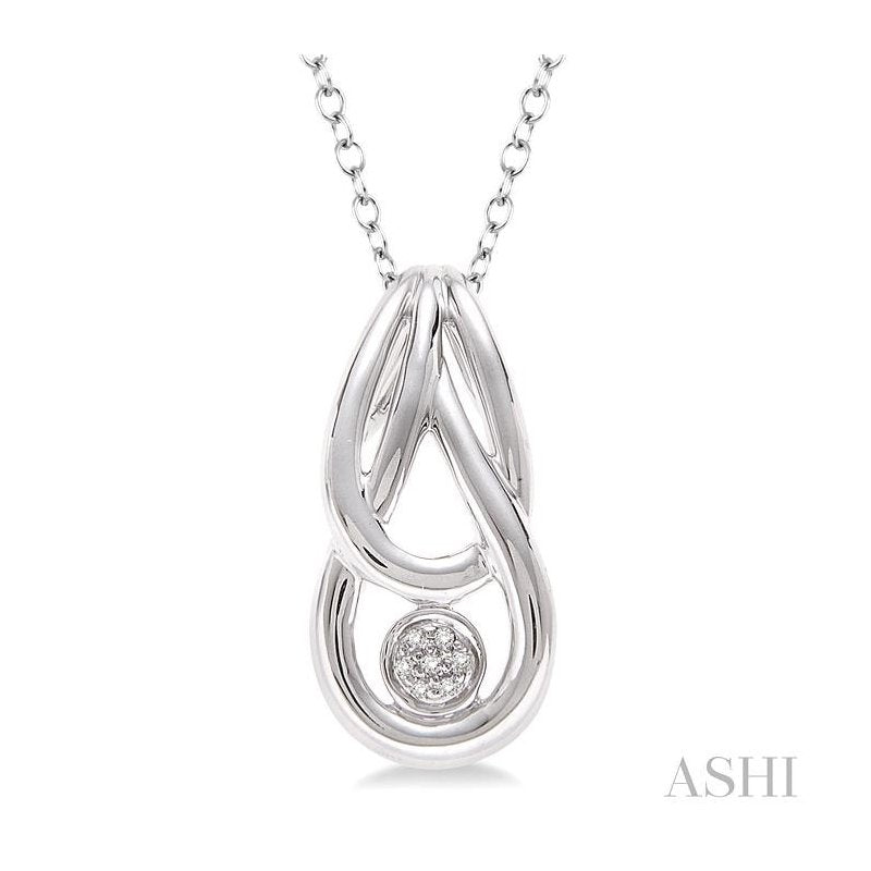 ASHI Silver Diamond Fashion Pendant 86069PPSSSLPD