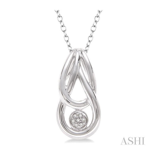 ASHI Silver Diamond Fashion Pendant 86069PPSSSLPD