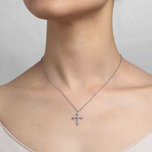 LAFONN 0.35 CTW Cross Necklace 9N025CLP18