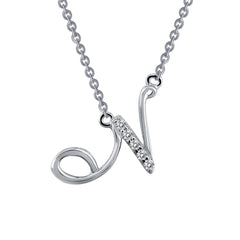 LAFONN Letter J Pendant Necklace 9N068CLP18