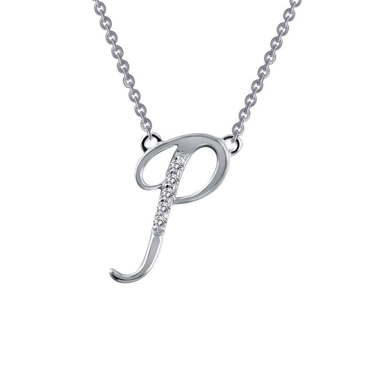 LAFONN Letter P Pendant Necklace 9N069CLP18