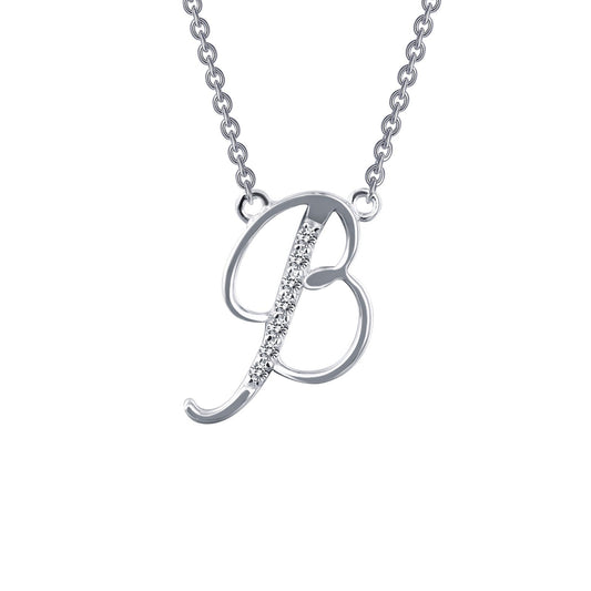 LAFONN Letter B Pendant Necklace 9N070CLP18