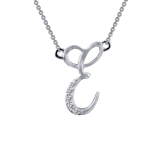 LAFONN Letter E Pendant Necklace 9N072CLP18