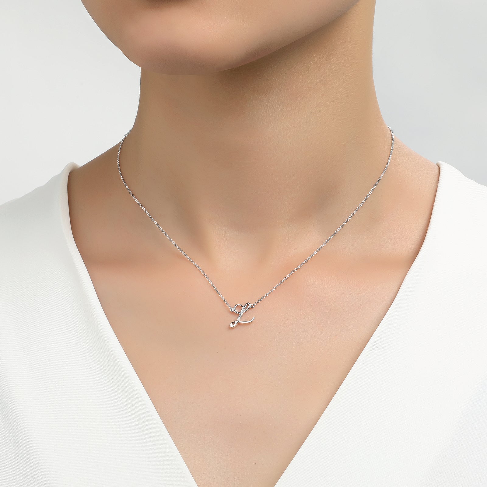 LAFONN Letter J Pendant Necklace 9N068CLP18