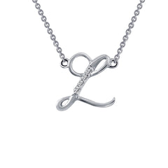 LAFONN Letter D Pendant Necklace 9N063CLP18