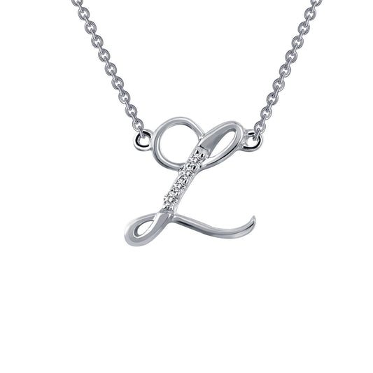 LAFONN Letter L Pendant Necklace 9N073CLP18