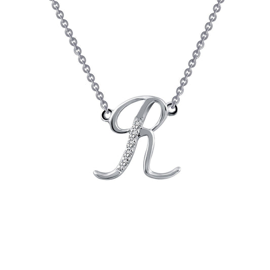 LAFONN Letter R Pendant Necklace 9N074CLP18