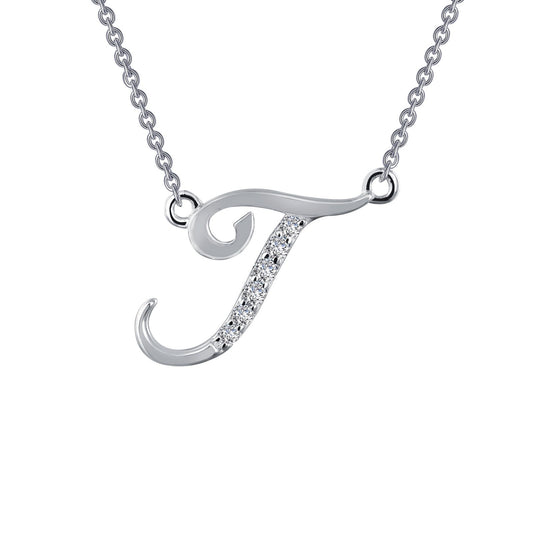 LAFONN Letter T Pendant Necklace 9N075CLP18