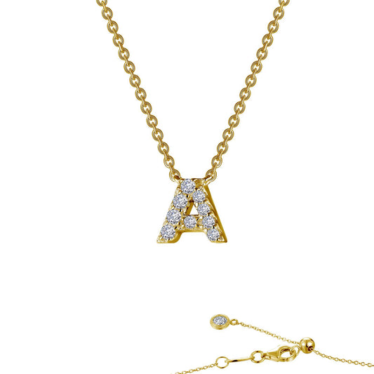 LAFONN Letter Q Pendant Necklace 9N097CLG20