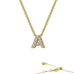 LAFONN Letter N Pendant Necklace 9N094CLG20