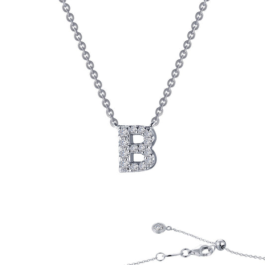 LAFONN Letter B Pendant Necklace 9N082CLP20