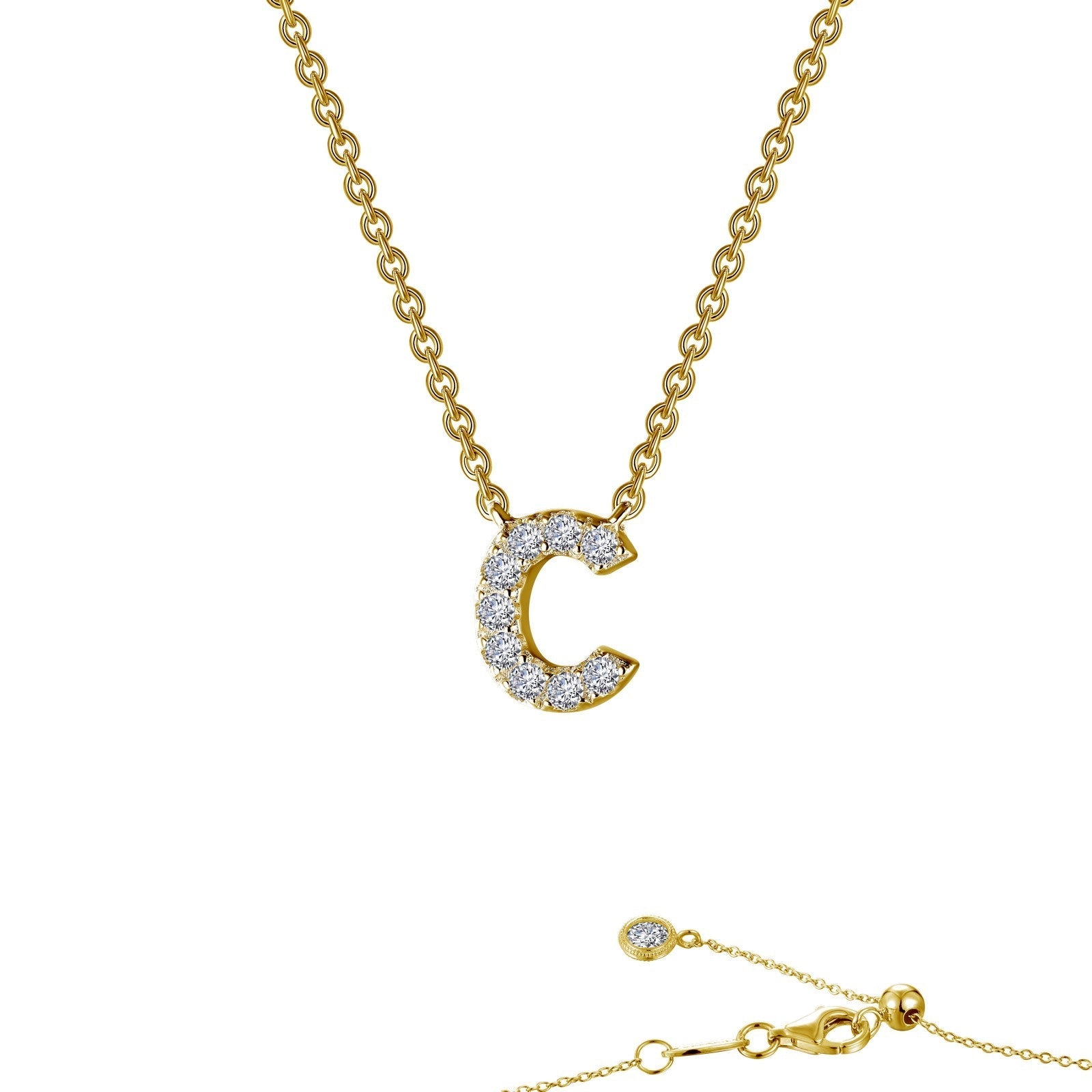 LAFONN Letter O Pendant Necklace 9N095CLG20