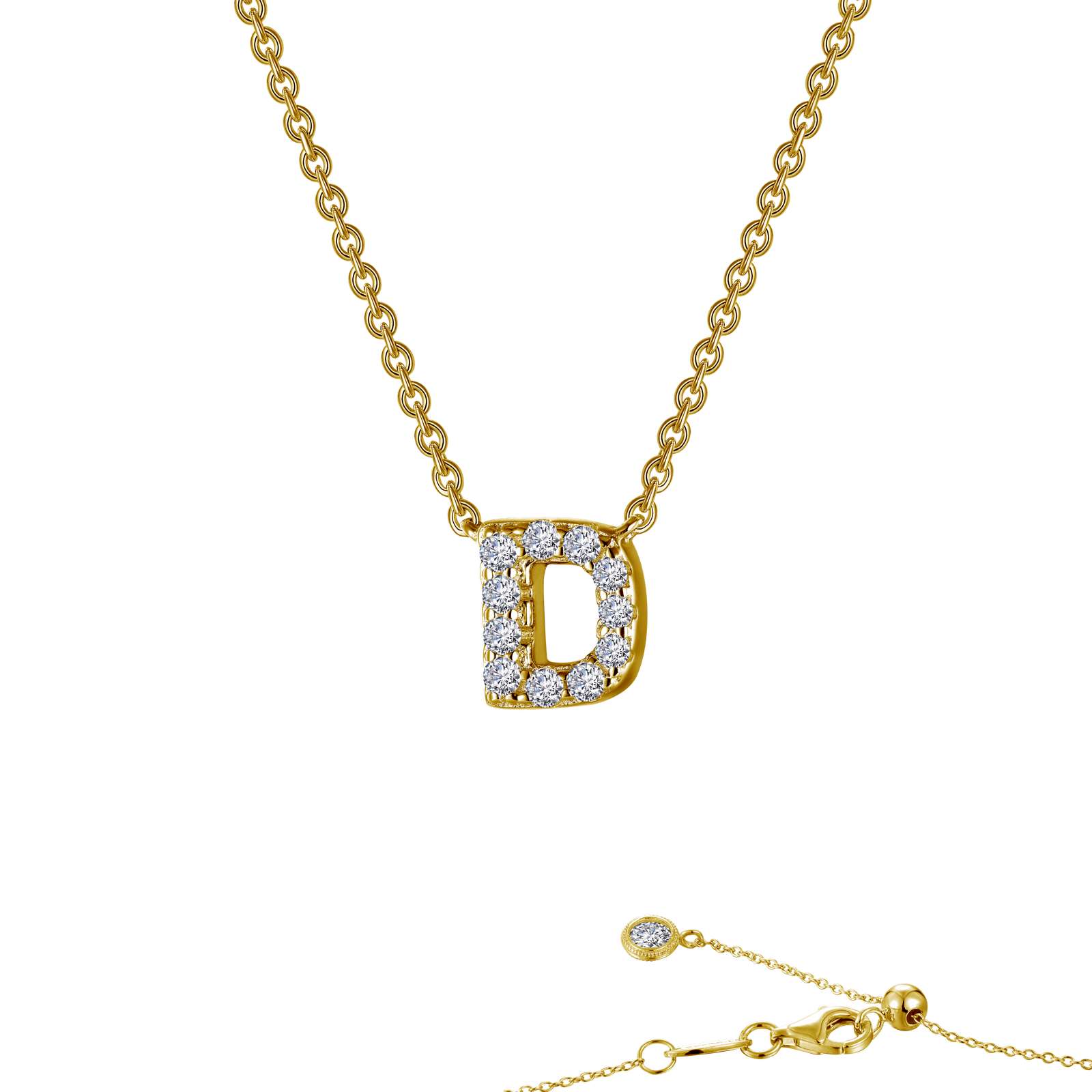 LAFONN Letter N Pendant Necklace 9N094CLG20